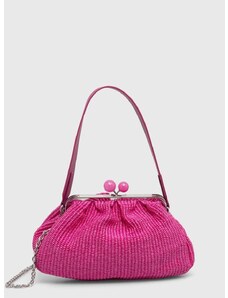 Τσάντα Weekend Max Mara χρώμα: ροζ