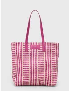 Τσάντα Weekend Max Mara χρώμα: ροζ