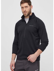 Αθλητική μπλούζα Marmot Leconte Fleece χρώμα: μαύρο