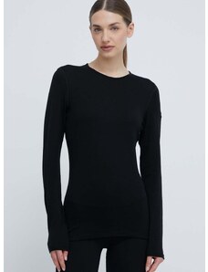 Λειτουργικό μακρυμάνικο πουκάμισο Icebreaker 260 Tech χρώμα: μαύρο