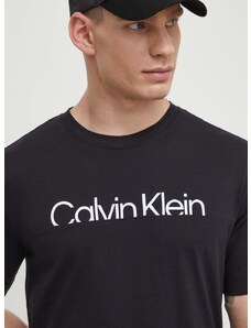 Μπλουζάκι Calvin Klein Performance χρώμα: μαύρο