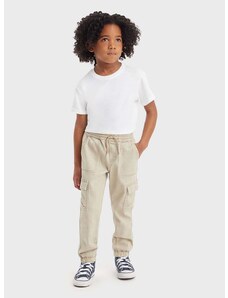 Παιδικό παντελόνι Levi's χρώμα: μπεζ