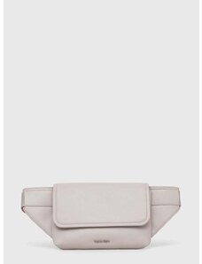 Τσάντα φάκελος Calvin Klein χρώμα: γκρι