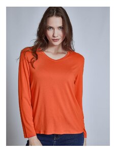 Celestino Μονόχρωμη μπλούζα πορτοκαλι για Γυναίκα