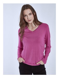 Celestino Μονόχρωμη μπλούζα μωβ για Γυναίκα