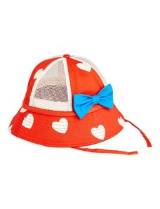 Παιδικό καπέλο Mini Rodini Hearts Hearts χρώμα: κόκκινο 0