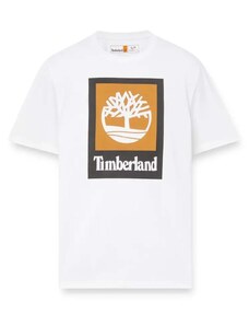 TIMBERLAND T-Shirt Stack Logo Colored Short Sleeve TB0A5QS21001 100 white