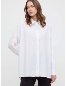 Βαμβακερό πουκάμισο Silvian Heach χρώμα: άσπρο