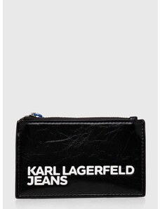 Πορτοφόλι Karl Lagerfeld Jeans χρώμα: μαύρο