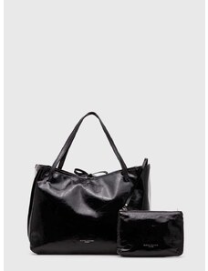 Δερμάτινη τσάντα Gianni Chiarini χρώμα: μαύρο