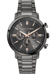 TRUSSARDI T-Couple - R2453147012, Anthracite case with Stainless Steel Bracelet