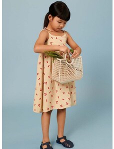 Παιδικό βαμβακερό φόρεμα Liewood Eli Printed Dress χρώμα: κόκκινο