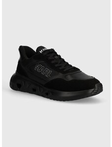 Δερμάτινα αθλητικά παπούτσια Karl Lagerfeld K/KITE RUN χρώμα: μαύρο, KL54624