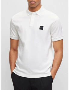Boss Polo μπλούζα Parlay 143 κανονική γραμμή λευκό