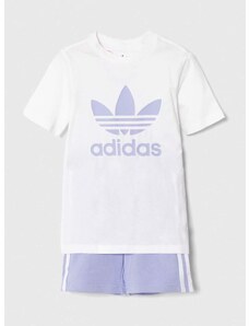 Παιδικό σετ adidas Originals χρώμα: μοβ