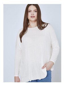 Celestino Μπλούζα λεπτής πλέξης με απαλή υφή λευκο για Γυναίκα