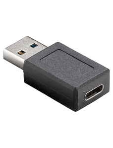 POWERTECH αντάπτορας USB 3.1 αρσενικό σε USB-C θηλυκό PTH-066, μαύρο