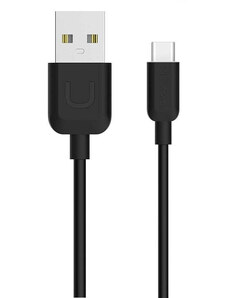 USAMS Καλώδιο USB σε Type-C US-SJ099 U-Turn, 1m, μαύρο