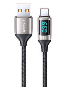 USAMS καλώδιο USB-C σε USB US-SJ544, 30W 6A, 1.2m, ασημί
