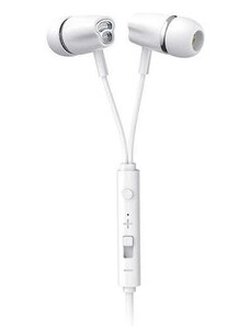 JOYROOM earphones με μικρόφωνο JR-EL114, 3.5mm, 1.2m, λευκά