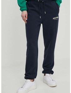 Βαμβακερό παντελόνι Tommy Hilfiger χρώμα: ναυτικό μπλε