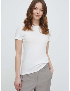 Μπλουζάκι Lauren Ralph Lauren χρώμα: μπεζ