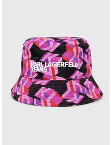 Καπέλο Karl Lagerfeld Jeans χρώμα: ροζ