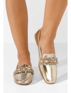 Zapatos Μοκασίνια γυναικεια Teara V2 χρυσο