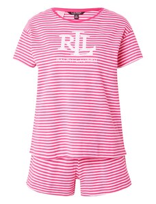 Lauren Ralph Lauren Πιτζάμα ροζ / ανοικτό ροζ / λευκό