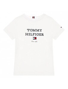 TOMMY HILFIGER TH LOGO TEE S/S WHITE KB0KB08671-YBR