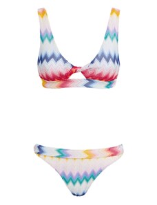 MISSONI Μαγιο Bikini-Micro Shaded Chevron Raschel MS24SP0E-BR00TF sm99g-multicolor