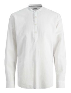 JACK & JONES Πουκαμισο Jjesummer Tunic Linen Blend Shirt Ls 12248410 C-N100 white