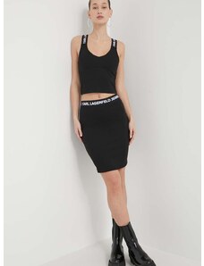 Φούστα Karl Lagerfeld Jeans χρώμα: μαύρο