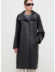 Αδιάβροχο παλτό Max Mara Leisure γυναικεία, χρώμα: μαύρο