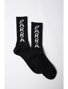 Κάλτσες by Parra Hole Logo Crew Socks χρώμα: μαύρο, 51176