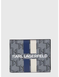 Πορτοφόλι Karl Lagerfeld χρώμα: γκρι