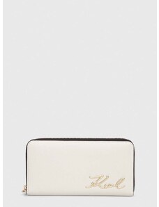 Πορτοφόλι Karl Lagerfeld χρώμα: άσπρο