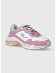 Σουέτ αθλητικά παπούτσια Karl Lagerfeld LUX FINESSE χρώμα: μοβ, KL63114