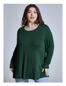 Celestino Μπλούζα με άνοιγμα στην πλάτη πρασινο σκουρο για Γυναίκα