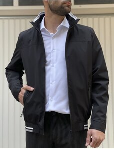 Wous Ανδρικό μαύρο Jacket με γιακά WS10160