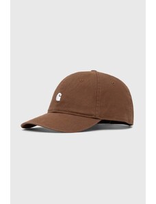 Βαμβακερό καπέλο του μπέιζμπολ Carhartt WIP Madison Logo Cap χρώμα: καφέ, I023750.22UXX