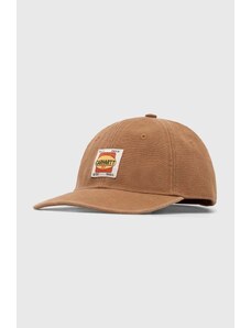 Βαμβακερό καπέλο του μπέιζμπολ Carhartt WIP Field Cap χρώμα: καφέ, I033216.HZXX