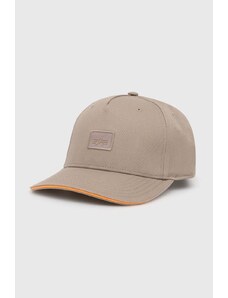 Βαμβακερό καπέλο του μπέιζμπολ Alpha Industries Essentials RL χρώμα: μπεζ, 146900