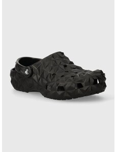 Παντόφλες Crocs Classic Geometric Clog χρώμα: μαύρο, 209563