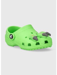 Παιδικές παντόφλες Crocs CLASSIC IAM DINOSAUR CLOG χρώμα: πράσινο