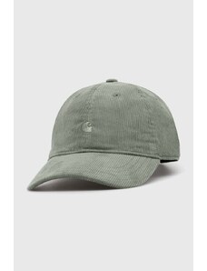 Βαμβακερό καπέλο του μπέιζμπολ Carhartt WIP Harlem Cap χρώμα: πράσινο, I028955.1YFXX