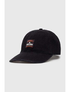 Βαμβακερό καπέλο του μπέιζμπολ Carhartt WIP Field Cap χρώμα: μαύρο, I033216.89XX