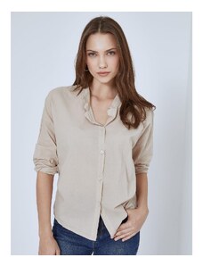 Celestino Βαμβακερό πουκάμισο μπεζ για Γυναίκα