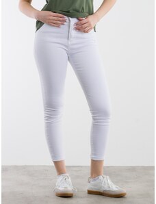 FREE WEAR Jean Γυναικείο Παντελόνι Slim Fit - Άσπρο - 005010