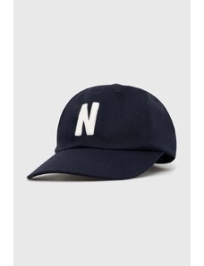 Βαμβακερό καπέλο του μπέιζμπολ Wood Wood Eli Embroidery χρώμα: ναυτικό μπλε, 10000805.7083